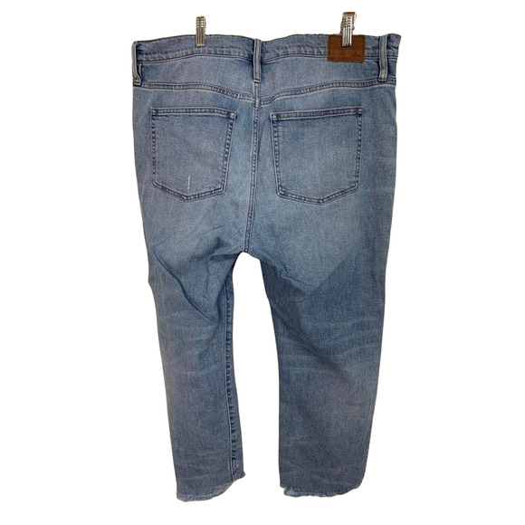 J.Crew Slim Boyfriend Jean Distressed Raw Hem Size 34 #AJ527‎ - Picture 7 of 10